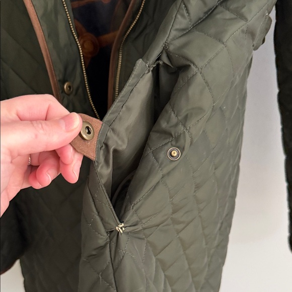 Lauren Ralph Lauren Quilted Green Utility Jacket - Picture 10 of 16